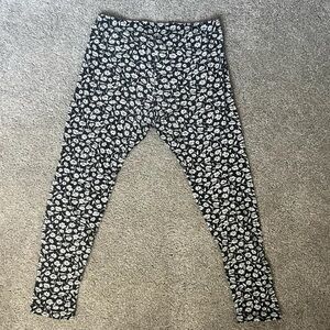 Kids Black and White Patterned Leggings
